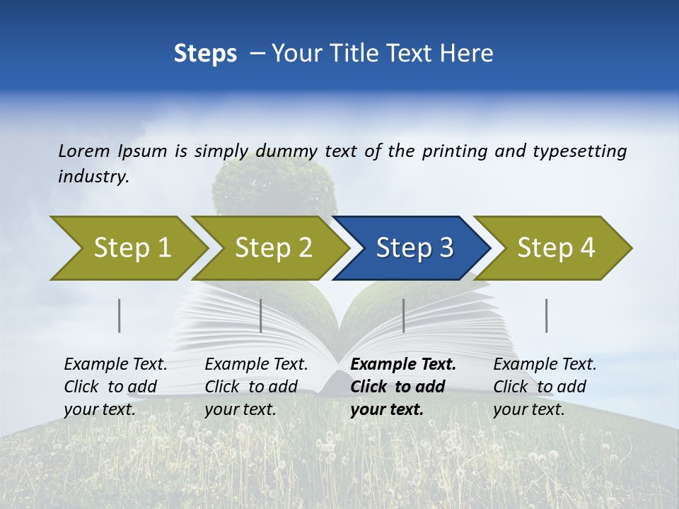 Background Green Studying PowerPoint Template
