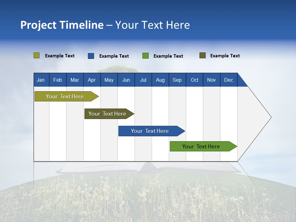 Background Green Studying PowerPoint Template