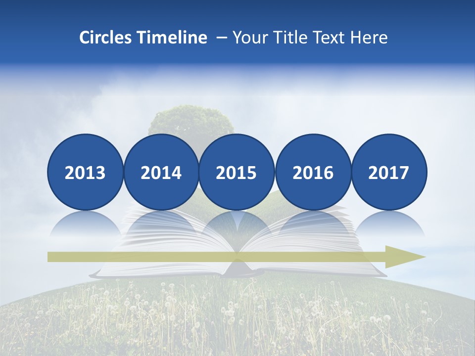 Background Green Studying PowerPoint Template