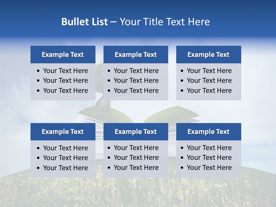 Background Green Studying PowerPoint Template