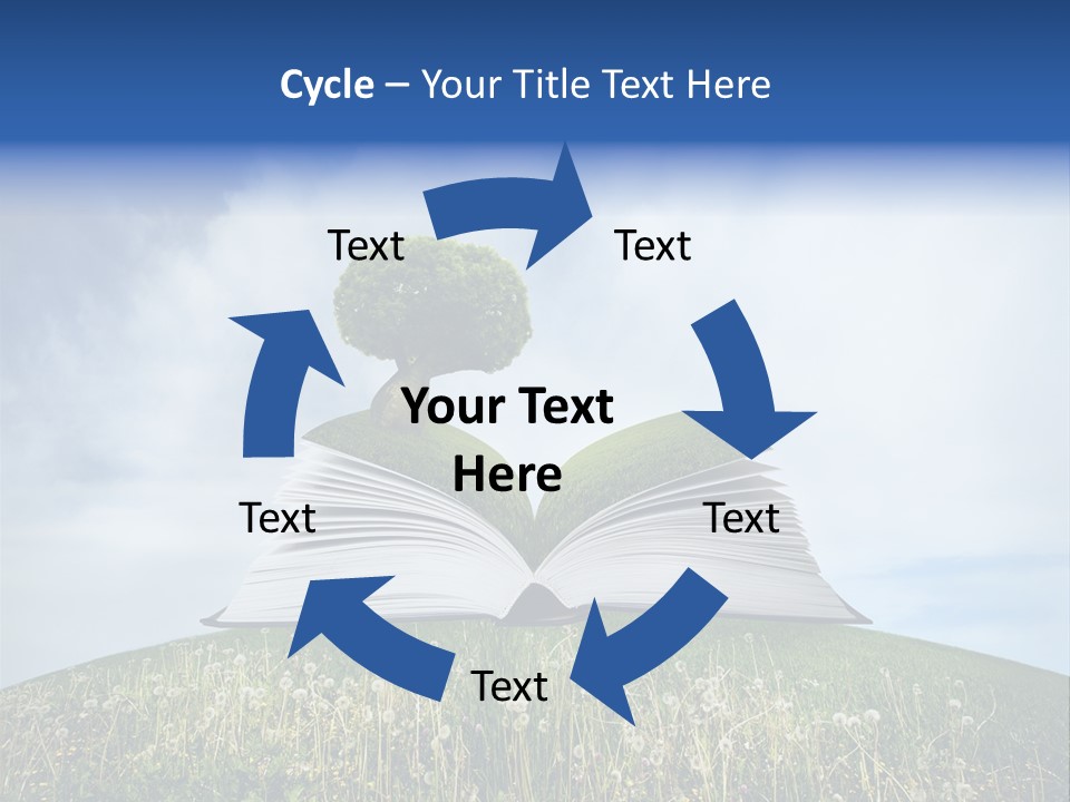 Background Green Studying PowerPoint Template