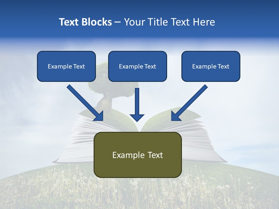 Background Green Studying PowerPoint Template