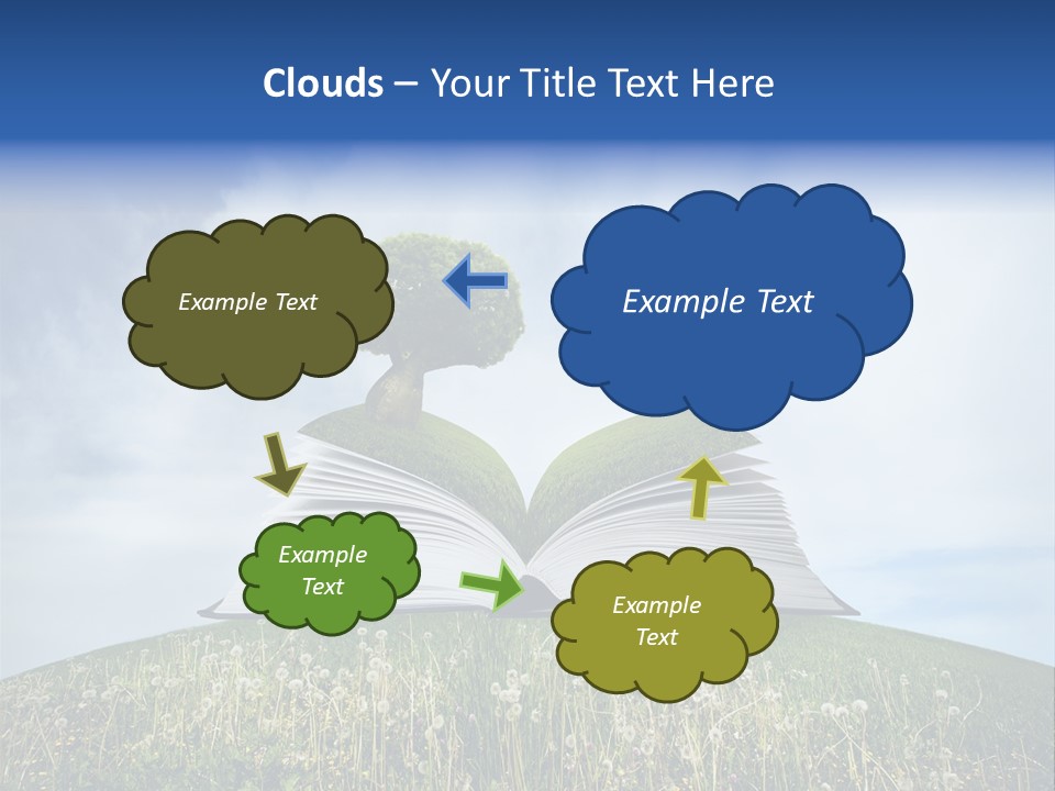 Background Green Studying PowerPoint Template