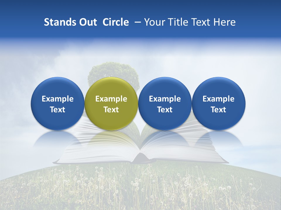 Background Green Studying PowerPoint Template