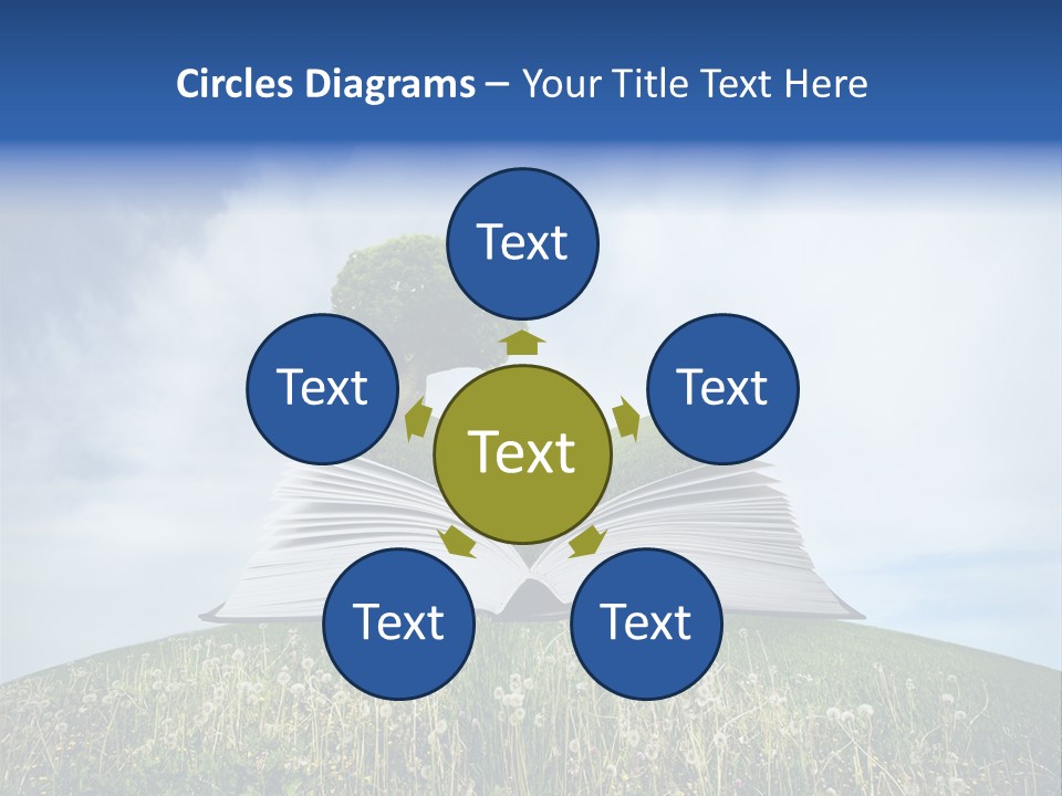 Background Green Studying PowerPoint Template