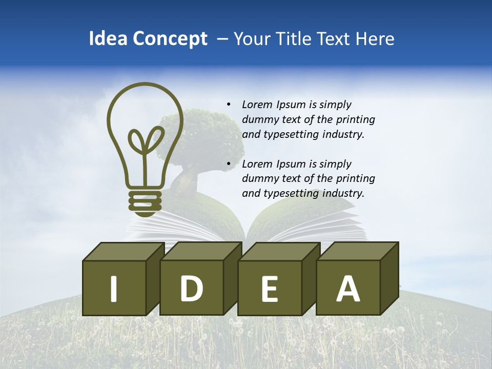 Background Green Studying PowerPoint Template