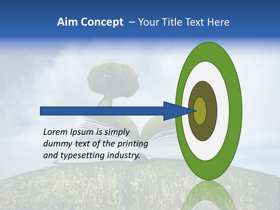 Background Green Studying PowerPoint Template