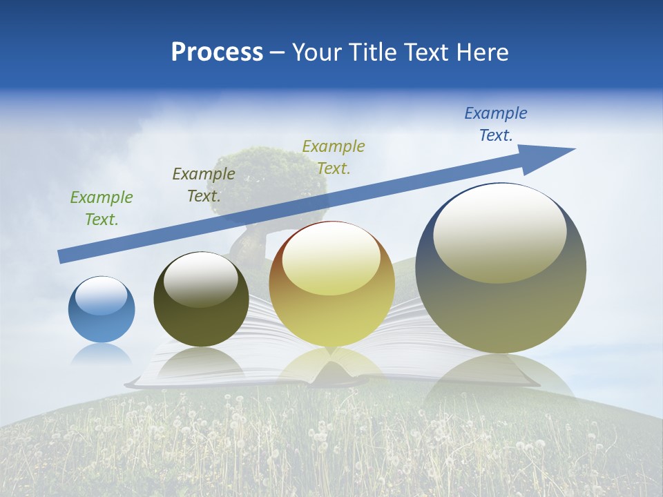 Background Green Studying PowerPoint Template