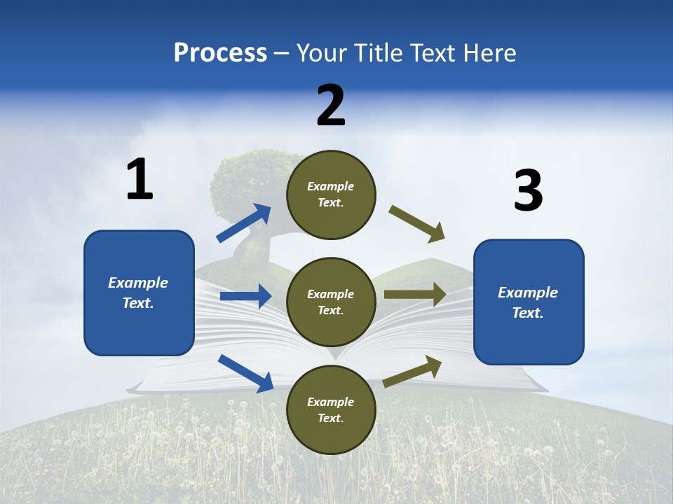 Background Green Studying PowerPoint Template