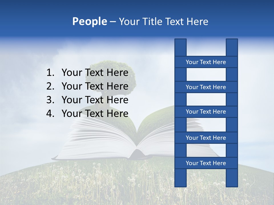 Background Green Studying PowerPoint Template