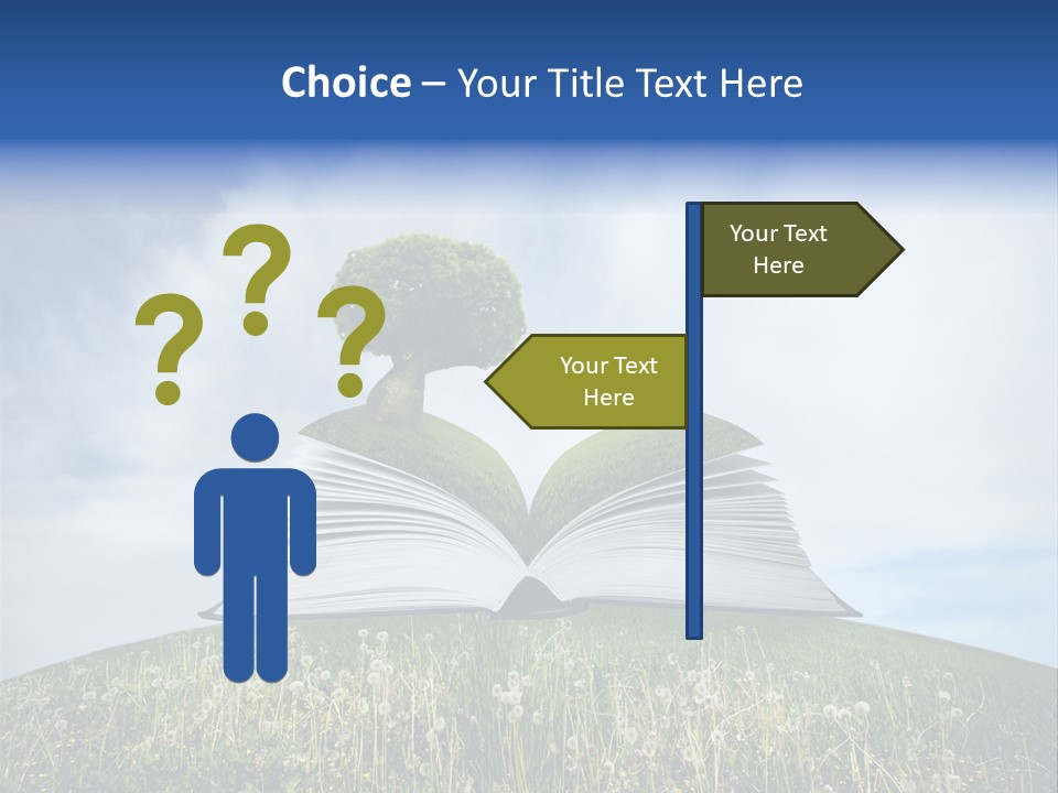 Background Green Studying PowerPoint Template