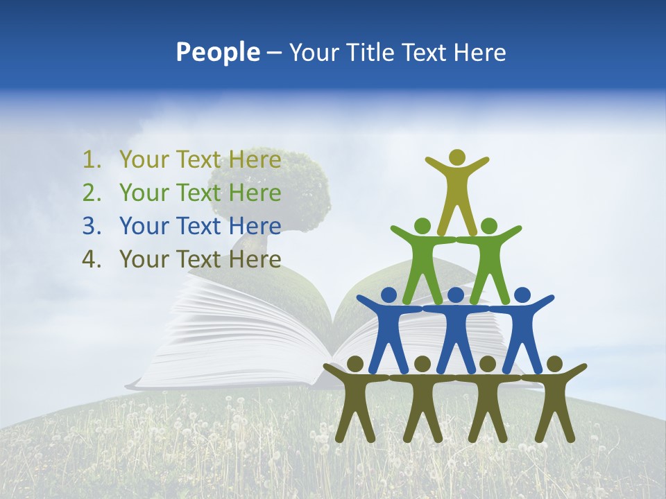 Background Green Studying PowerPoint Template