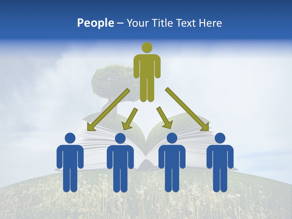 Background Green Studying PowerPoint Template