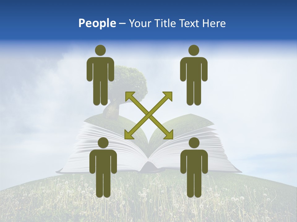 Background Green Studying PowerPoint Template