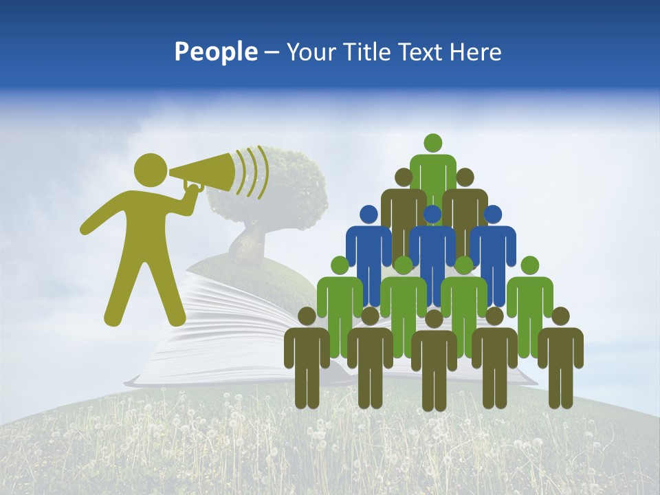 Background Green Studying PowerPoint Template