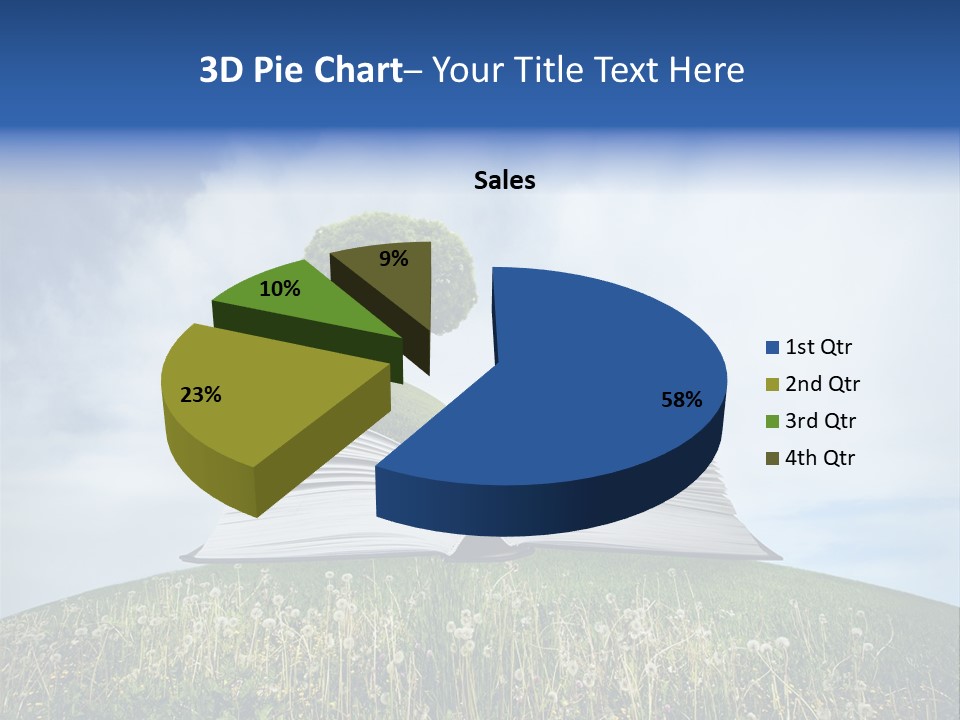 Background Green Studying PowerPoint Template