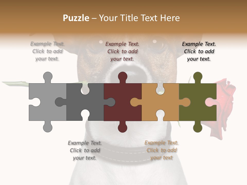 Animal Dog Heart PowerPoint Template