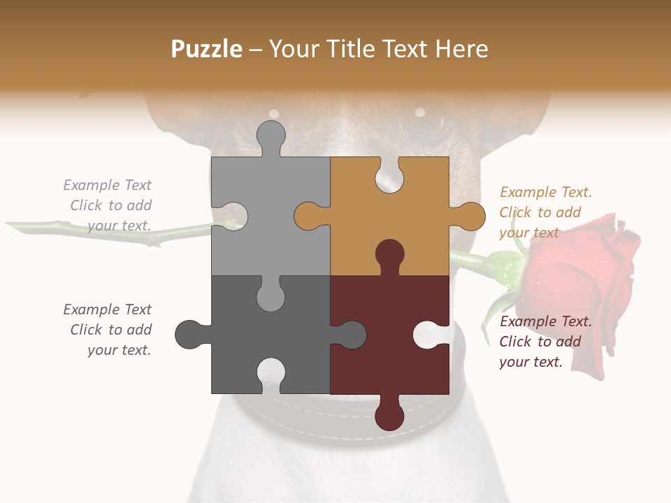 Animal Dog Heart PowerPoint Template