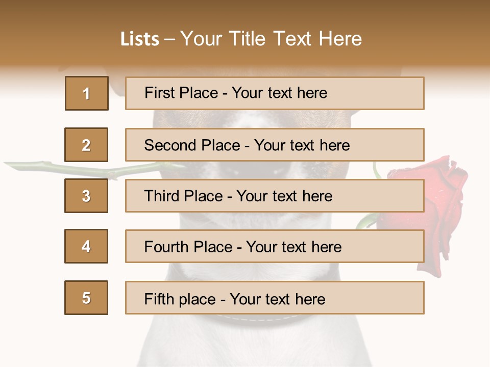 Animal Dog Heart PowerPoint Template