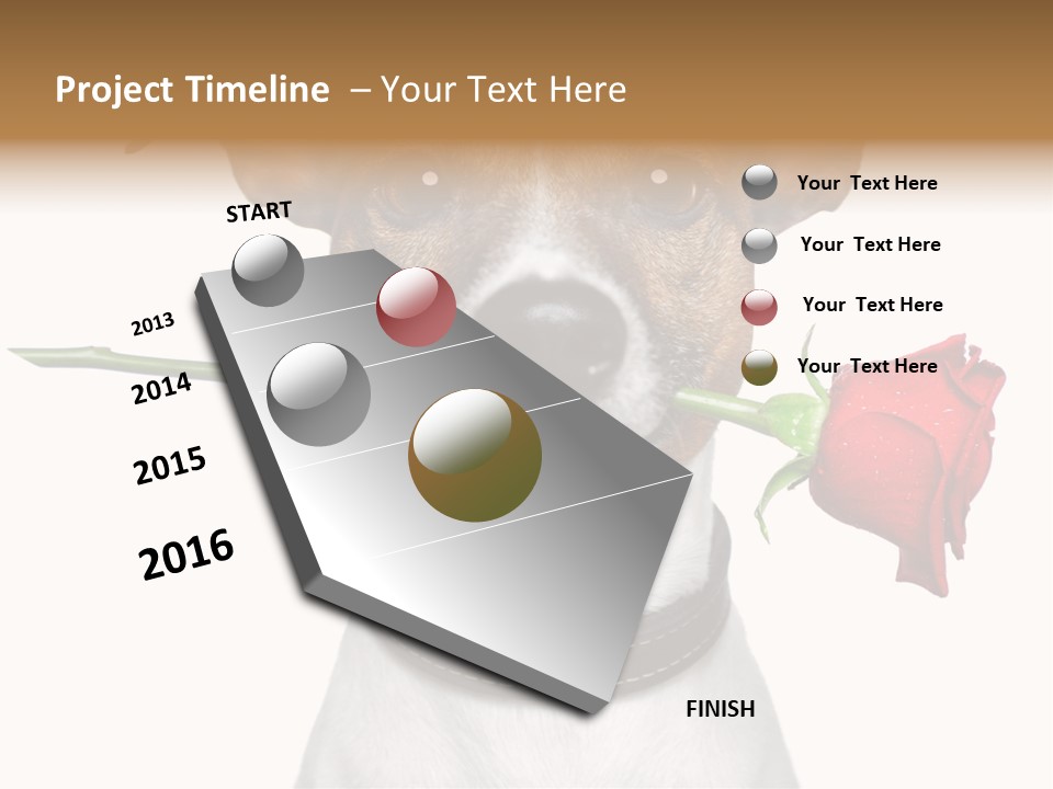 Animal Dog Heart PowerPoint Template