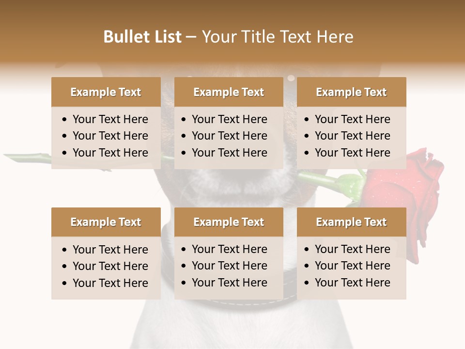 Animal Dog Heart PowerPoint Template