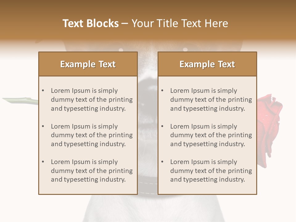 Animal Dog Heart PowerPoint Template