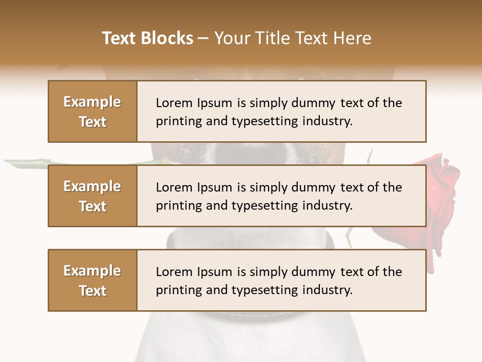 Animal Dog Heart PowerPoint Template