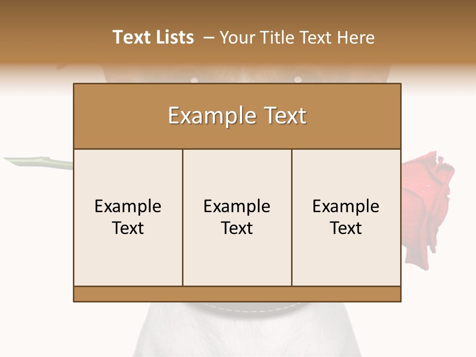 Animal Dog Heart PowerPoint Template