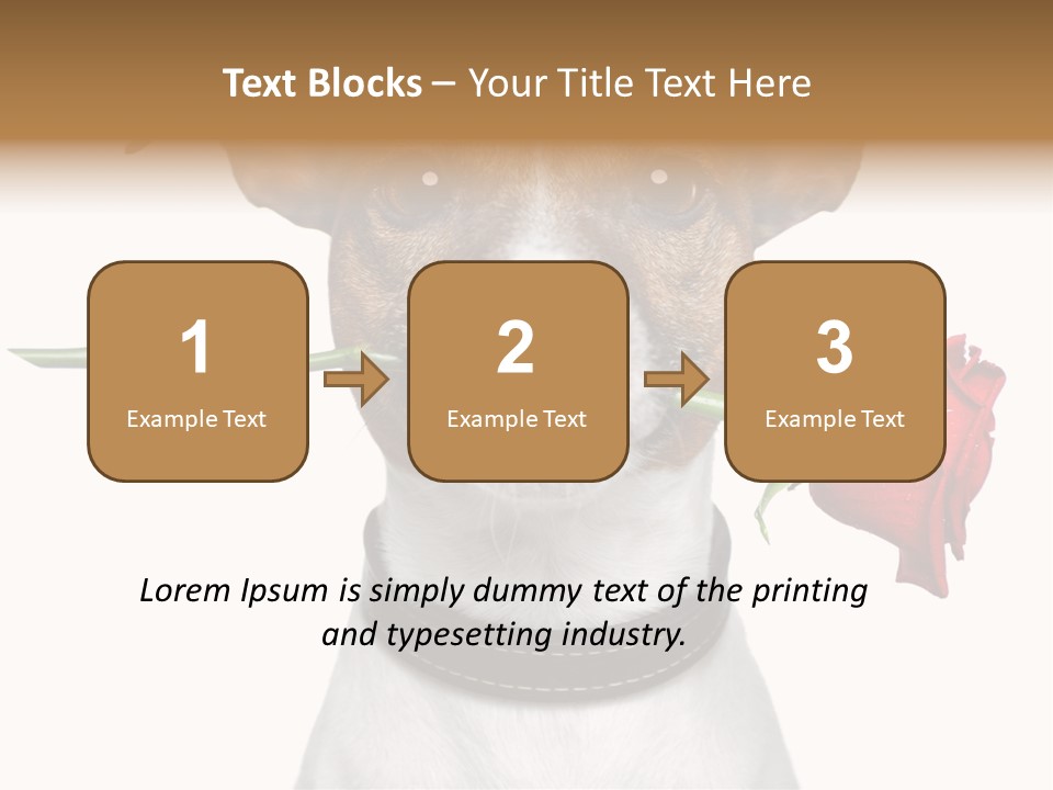 Animal Dog Heart PowerPoint Template