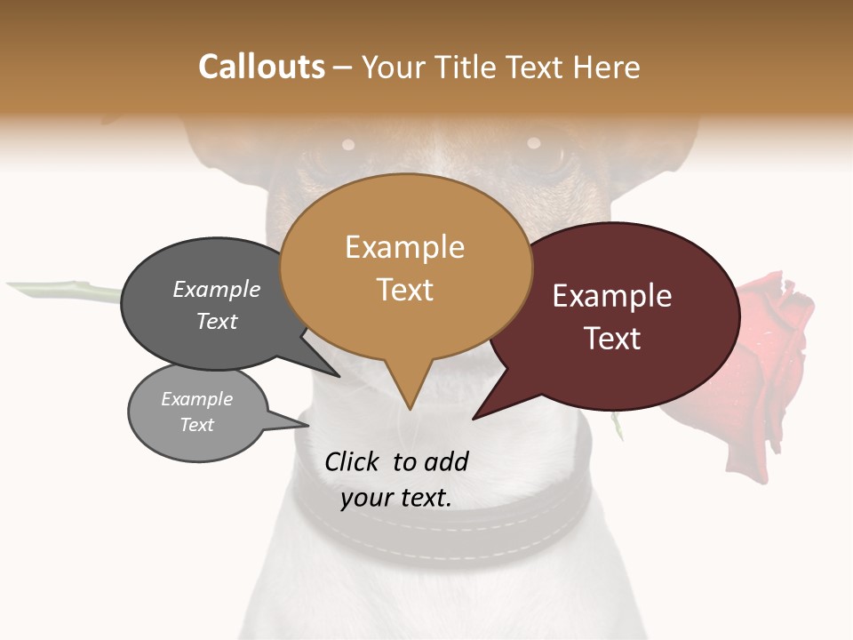 Animal Dog Heart PowerPoint Template