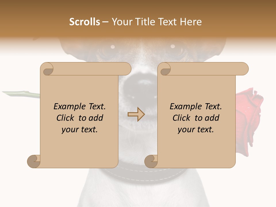 Animal Dog Heart PowerPoint Template