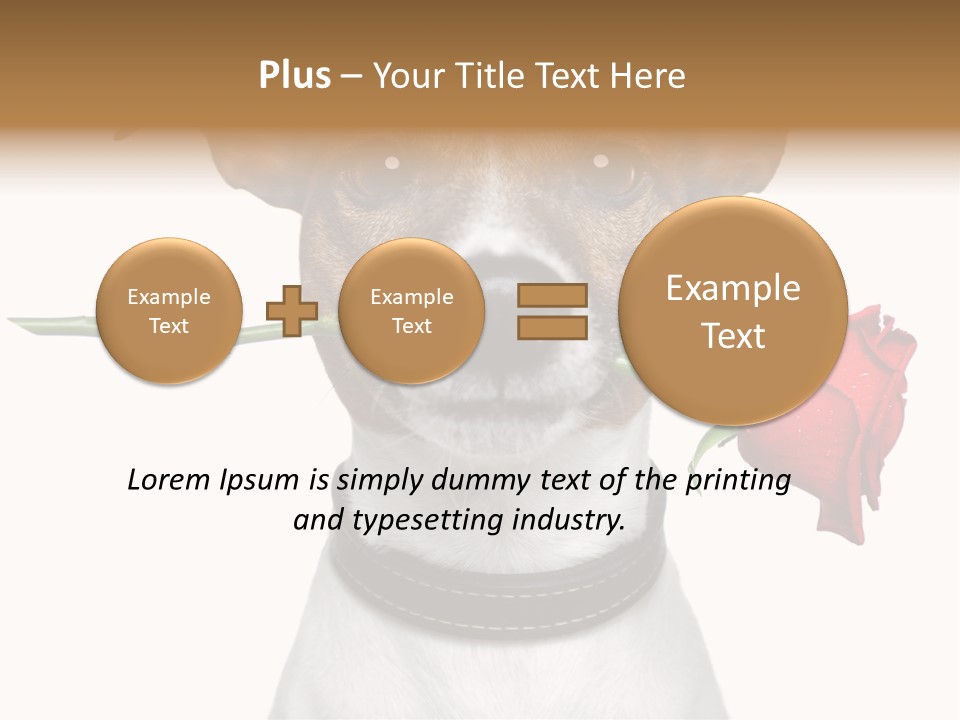 Animal Dog Heart PowerPoint Template