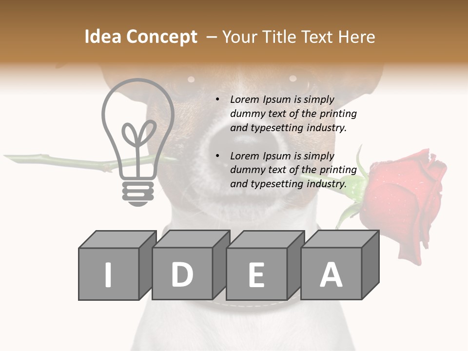 Animal Dog Heart PowerPoint Template