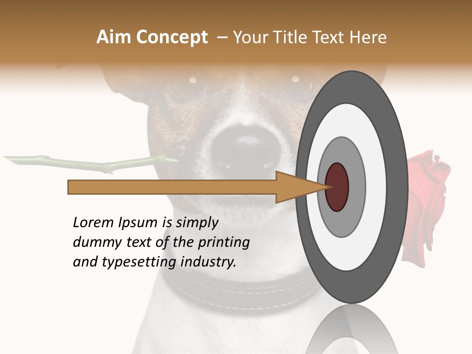 Animal Dog Heart PowerPoint Template