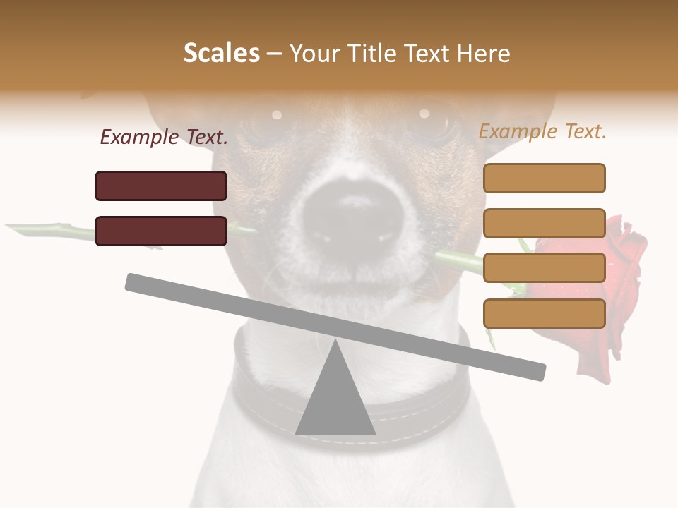 Animal Dog Heart PowerPoint Template