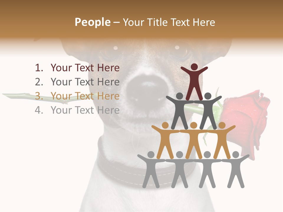 Animal Dog Heart PowerPoint Template