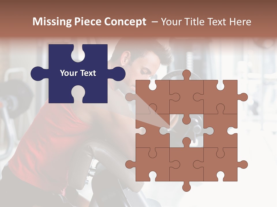 Adult Lifting Trainer PowerPoint Template