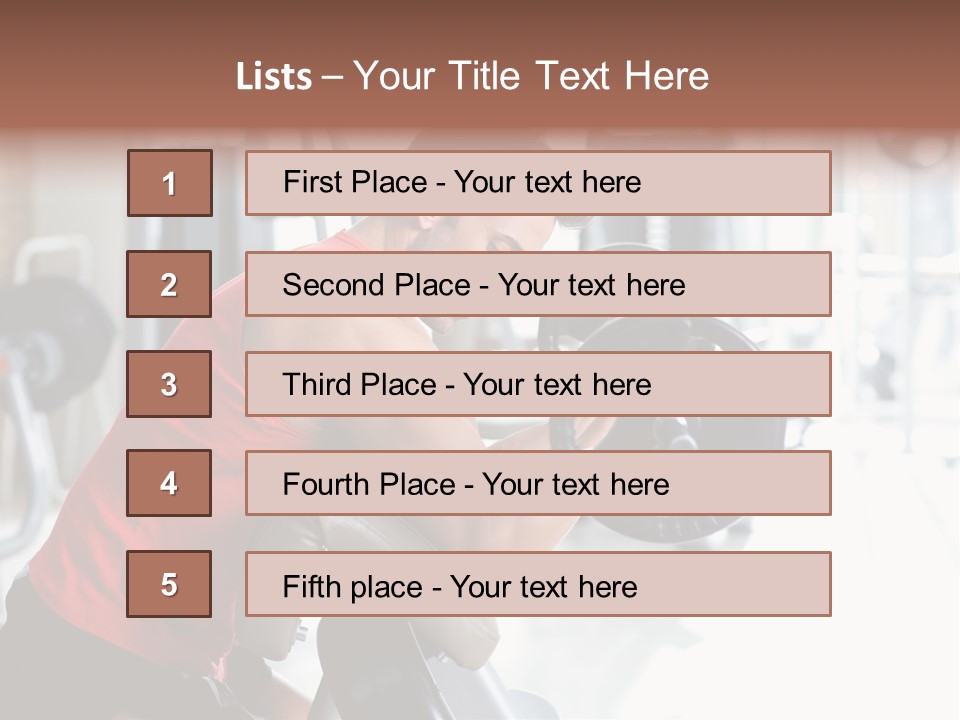 Adult Lifting Trainer PowerPoint Template
