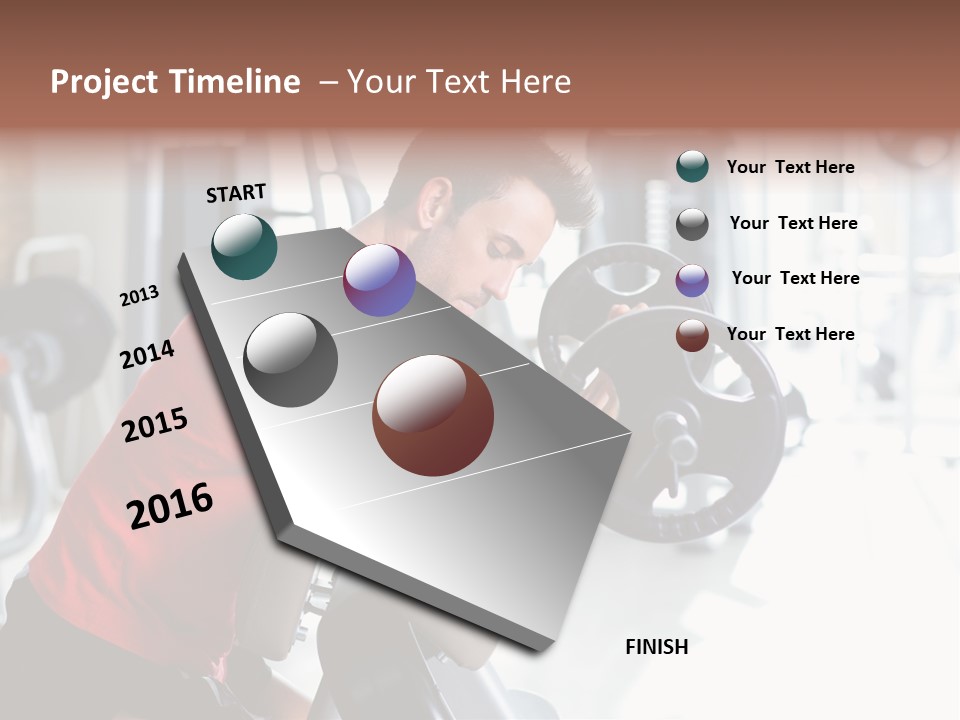 Adult Lifting Trainer PowerPoint Template