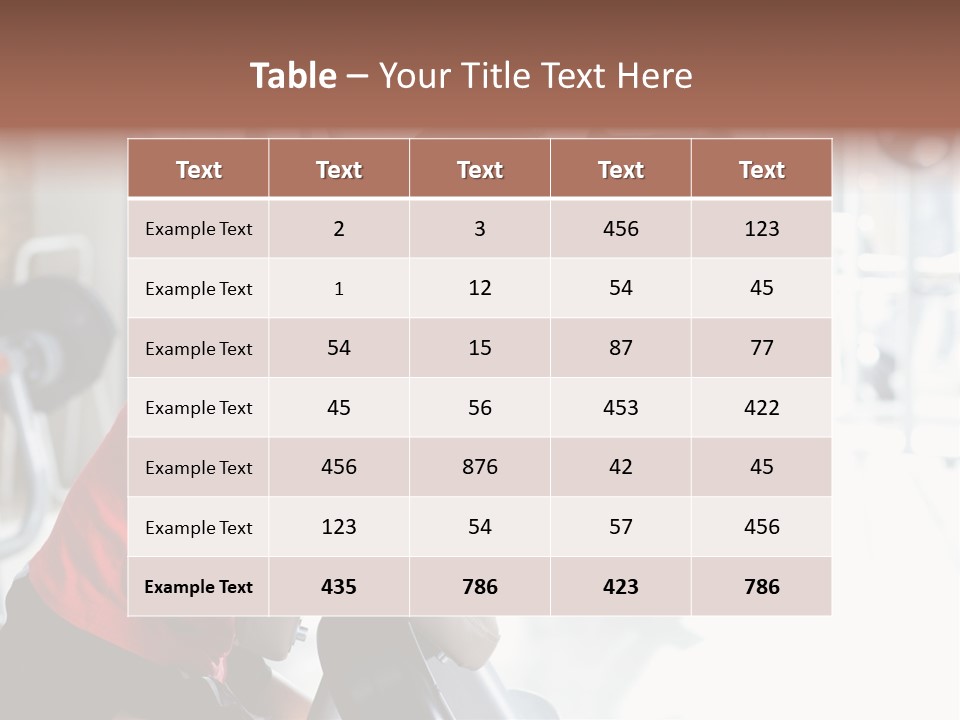 Adult Lifting Trainer PowerPoint Template