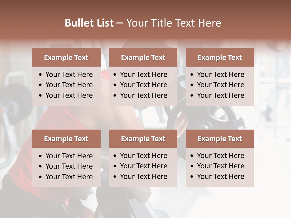 Adult Lifting Trainer PowerPoint Template