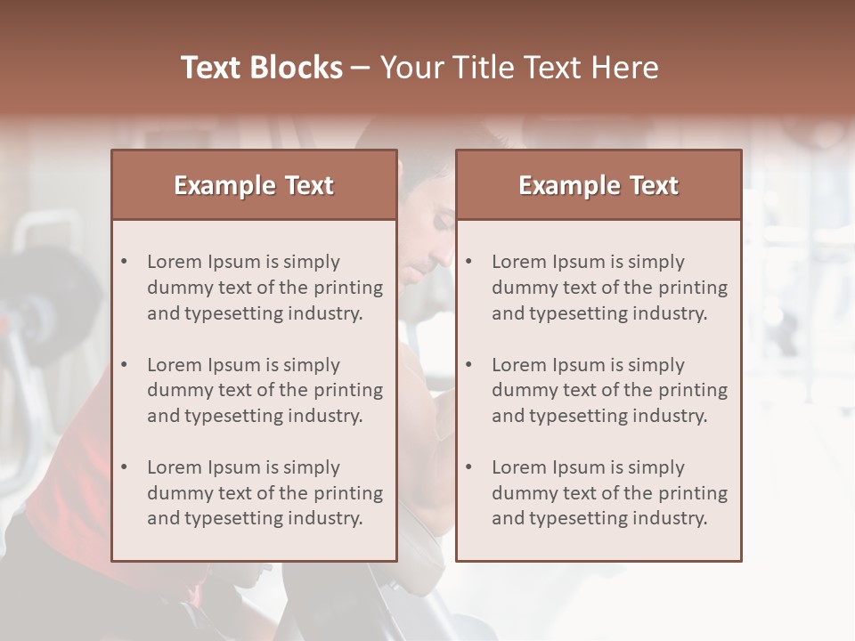 Adult Lifting Trainer PowerPoint Template