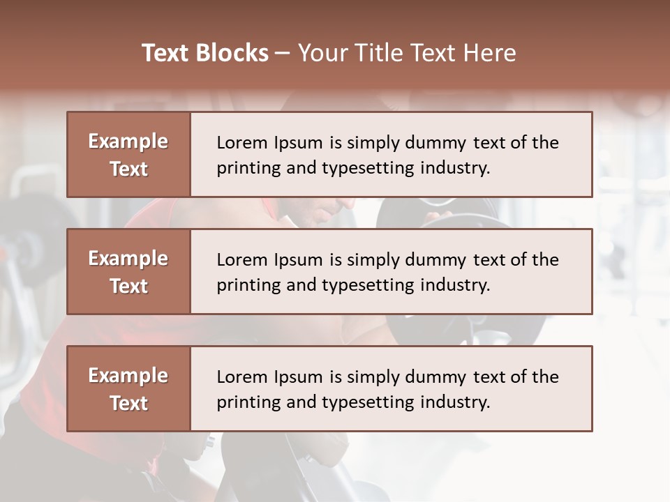 Adult Lifting Trainer PowerPoint Template