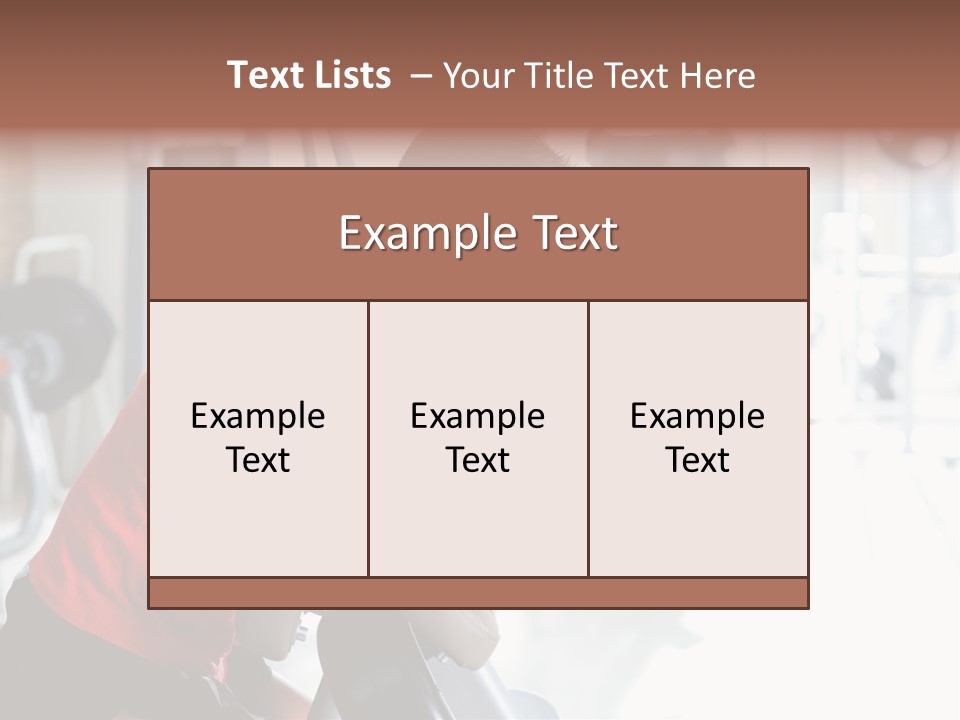 Adult Lifting Trainer PowerPoint Template