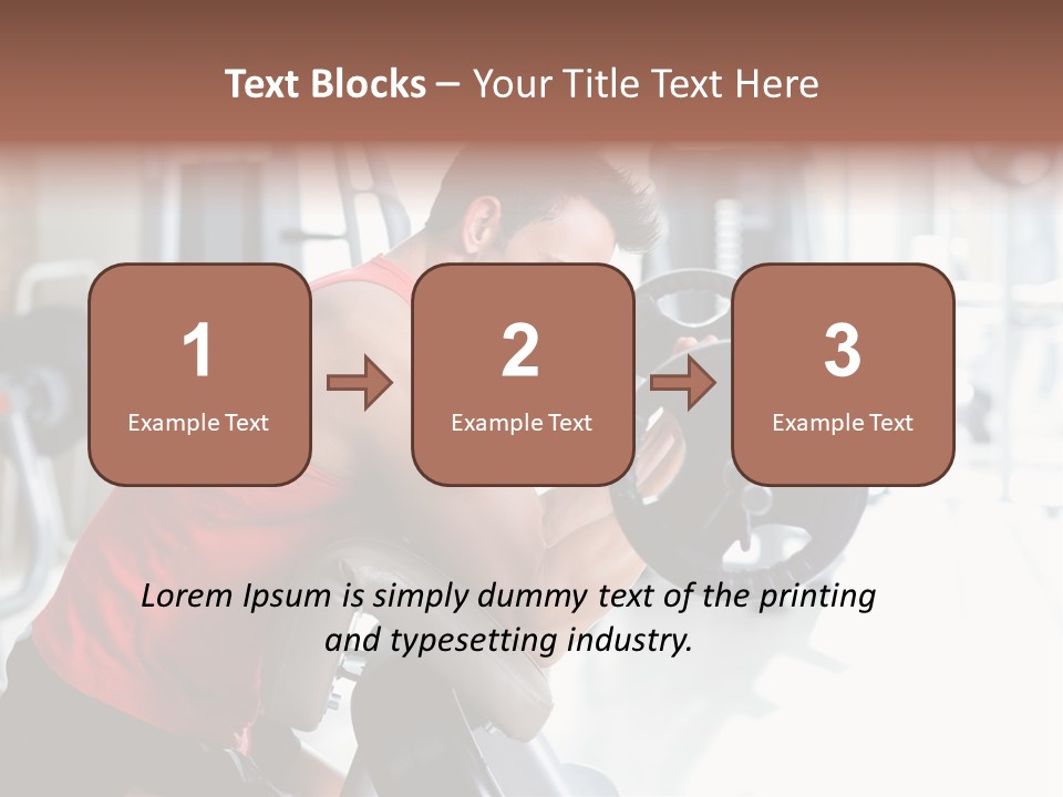 Adult Lifting Trainer PowerPoint Template