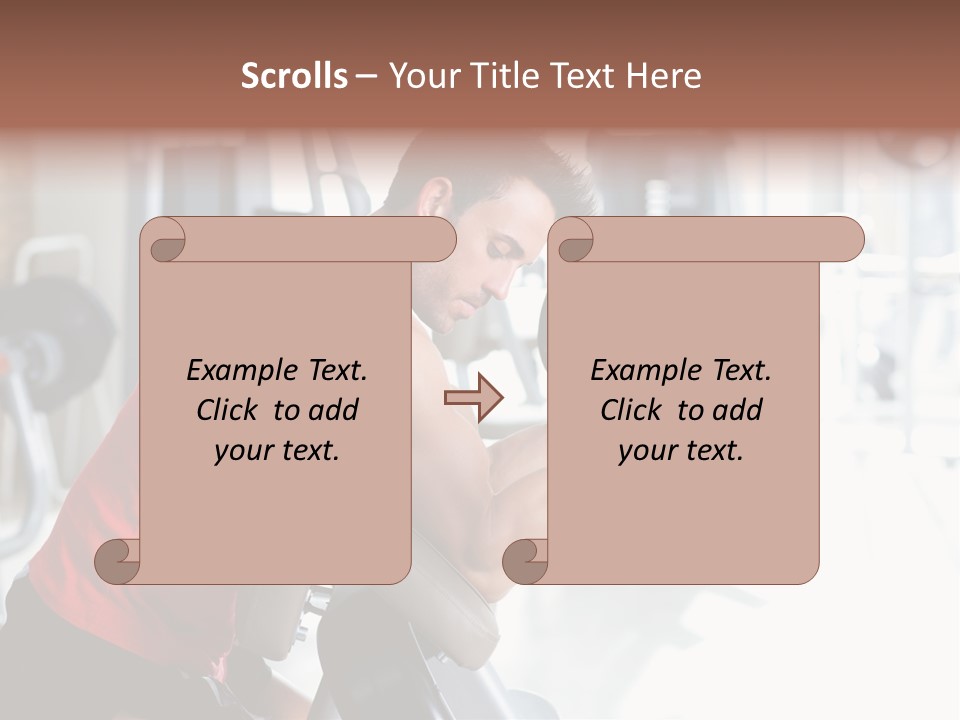 Adult Lifting Trainer PowerPoint Template