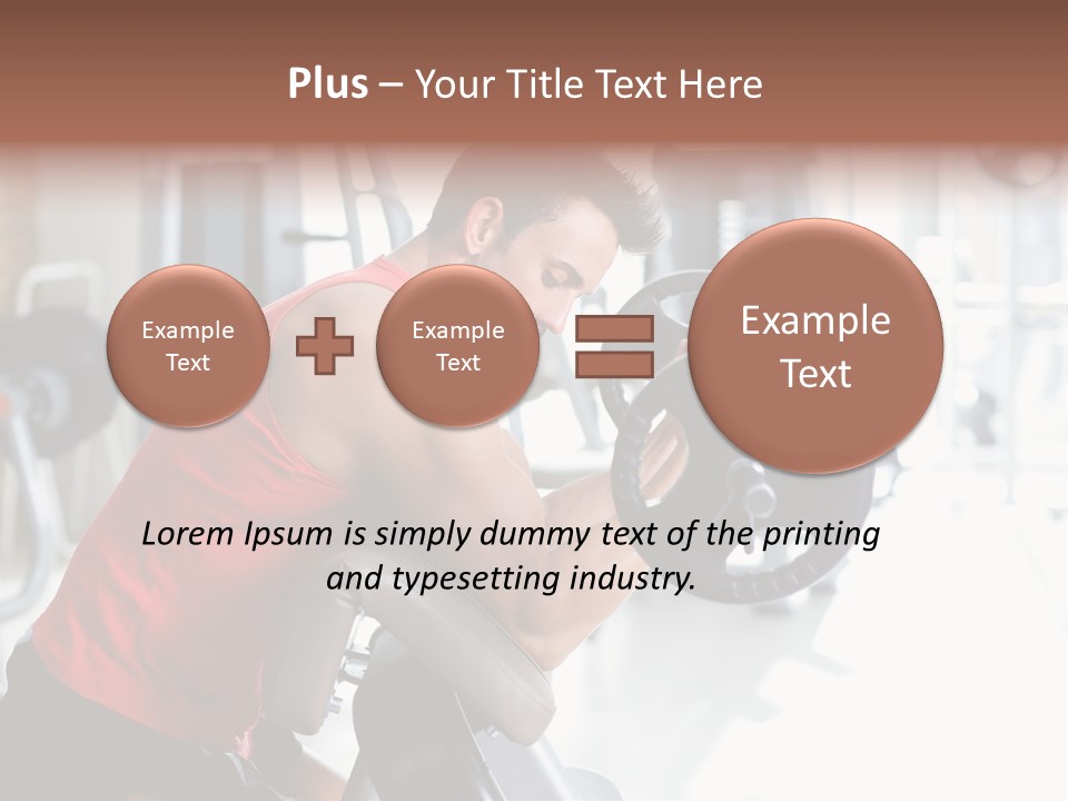 Adult Lifting Trainer PowerPoint Template