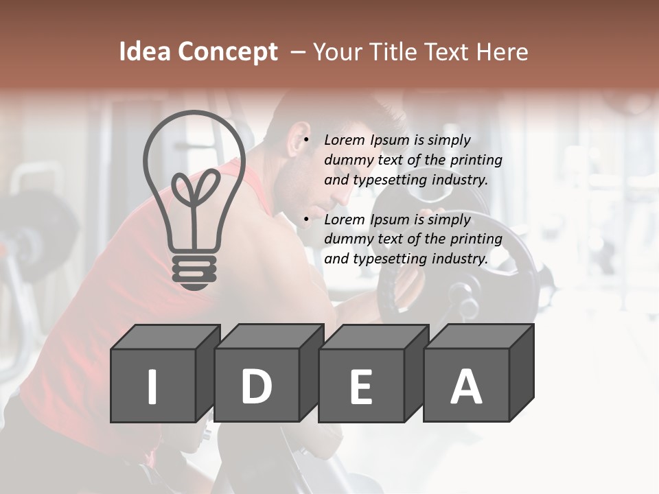 Adult Lifting Trainer PowerPoint Template