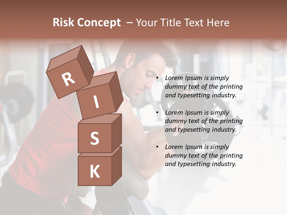 Adult Lifting Trainer PowerPoint Template