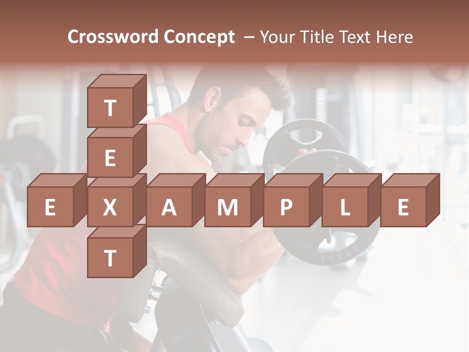 Adult Lifting Trainer PowerPoint Template